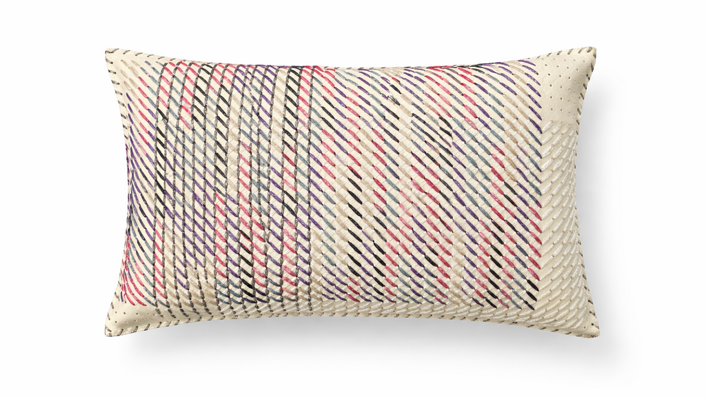 Deri Detaylı Dekoratif Kırlent