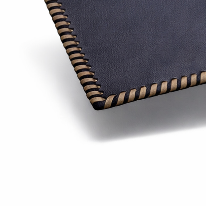 Dikdörtgen Deri Amerikan Servis(Lacivert)