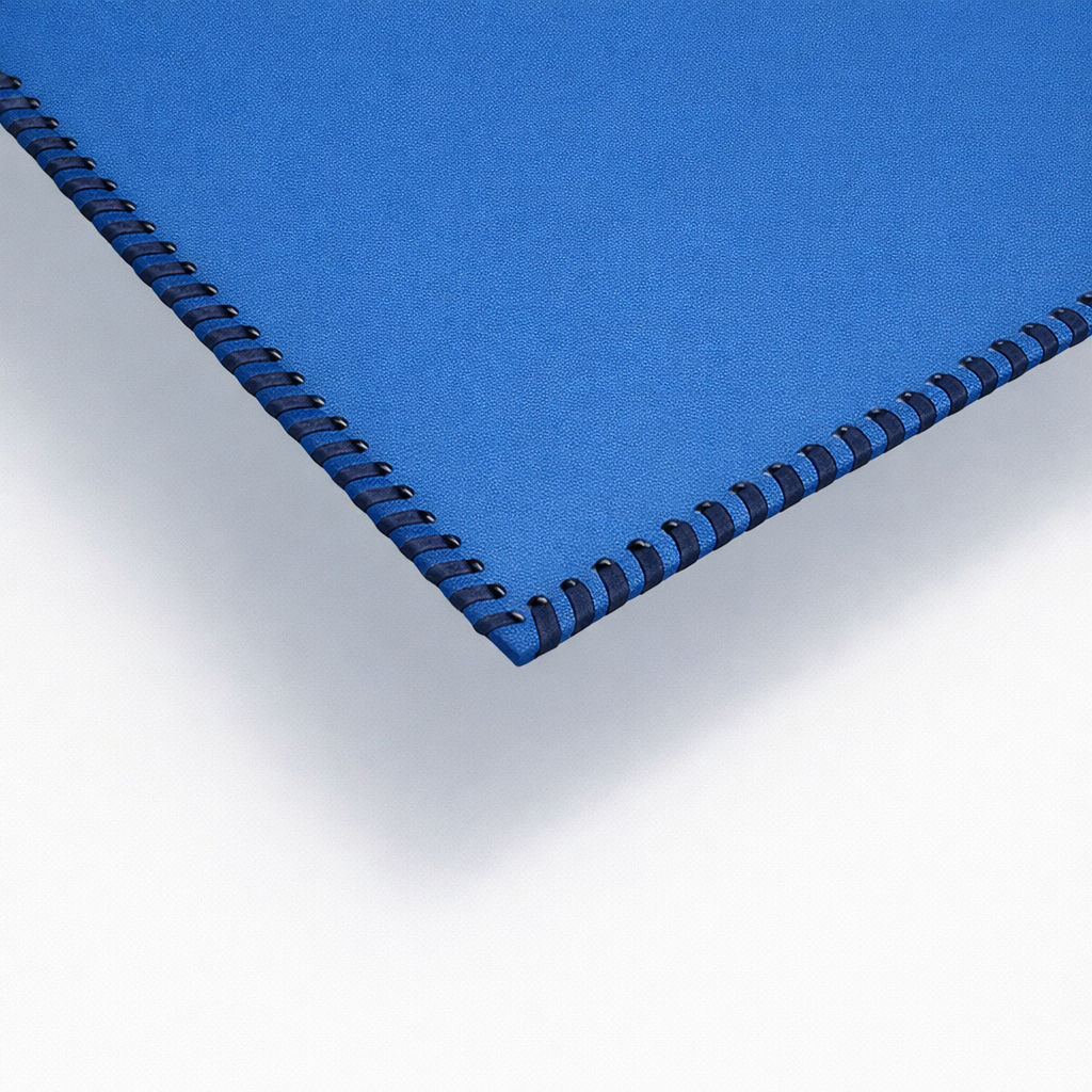 Dikdörtgen Deri Amerikan Servis(Mavi)