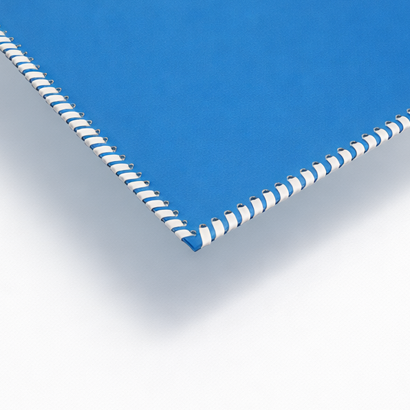 Dikdörtgen Deri Amerikan Servis(Mavi)