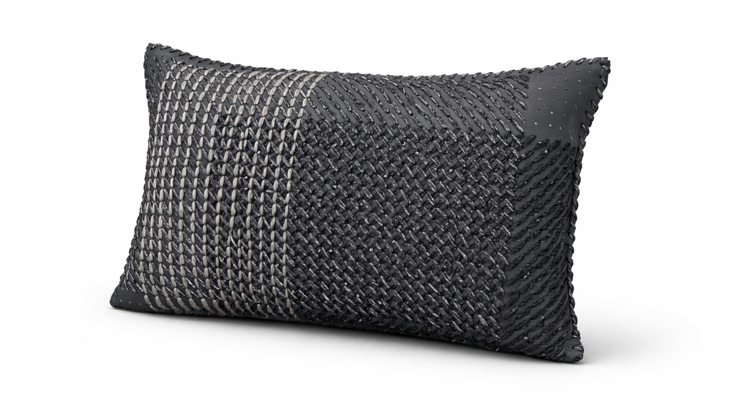 Deri Detaylı Dekoratif Kırlent