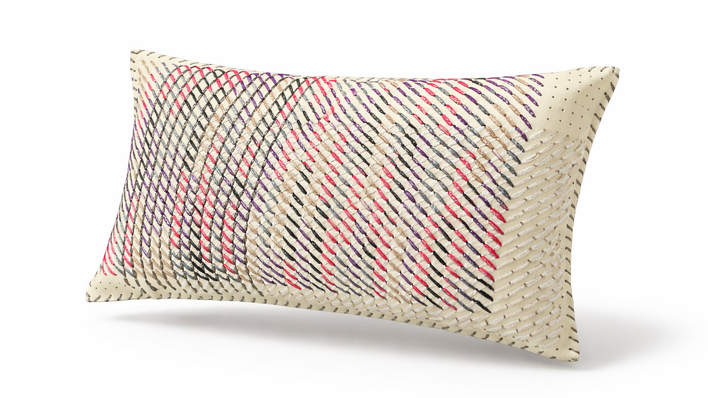 Deri Detaylı Dekoratif Kırlent