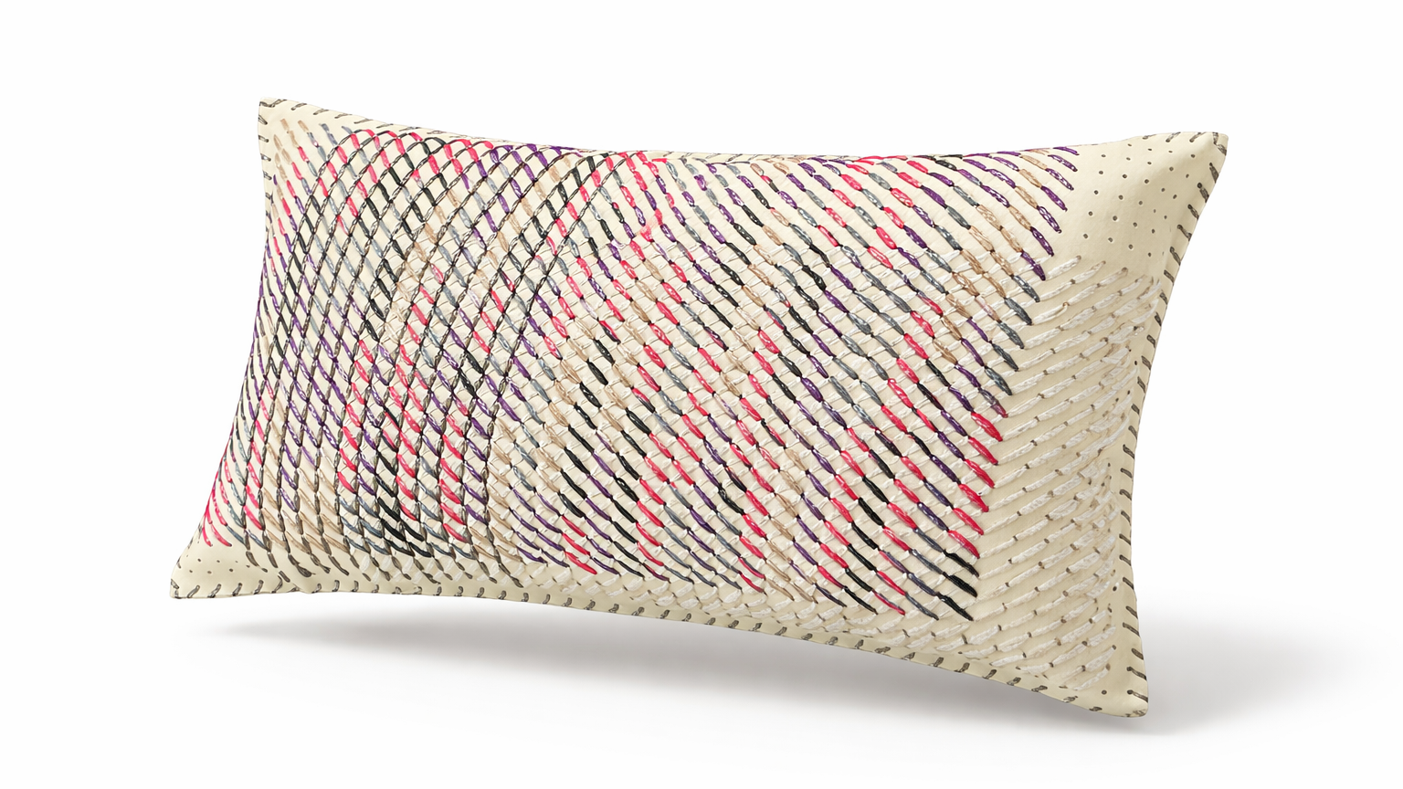 Deri Detaylı Dekoratif Kırlent