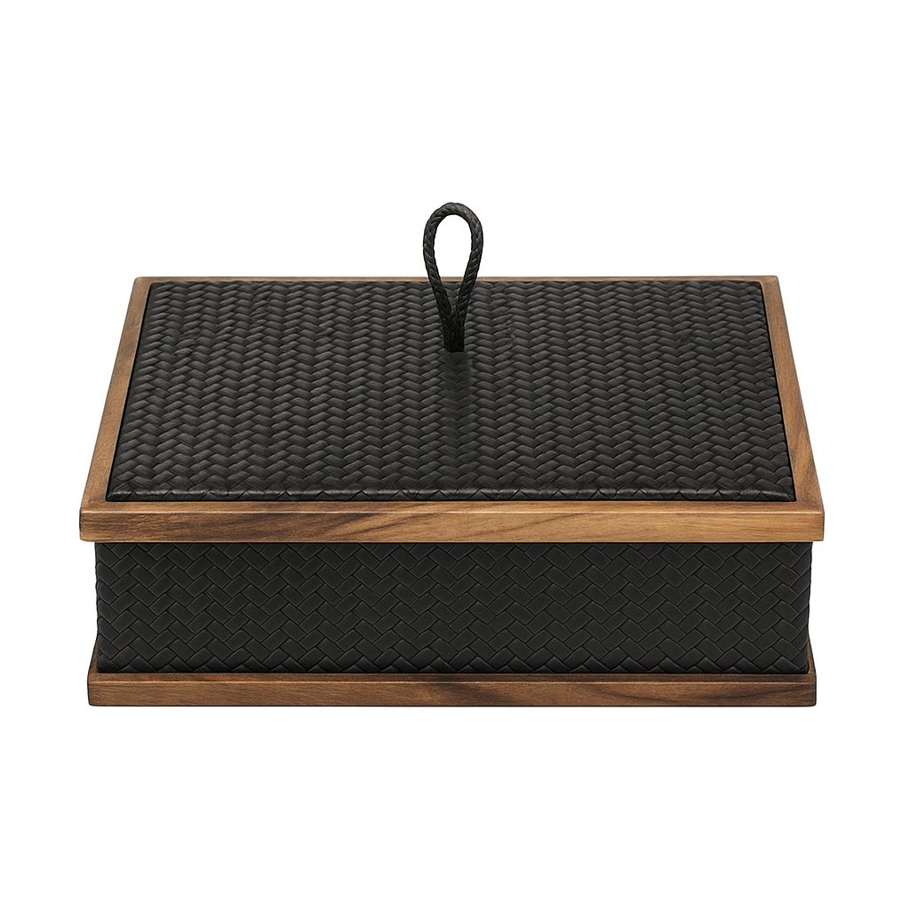 Ceviz Çerçeveli Büyük Dikdörtgen Kutu