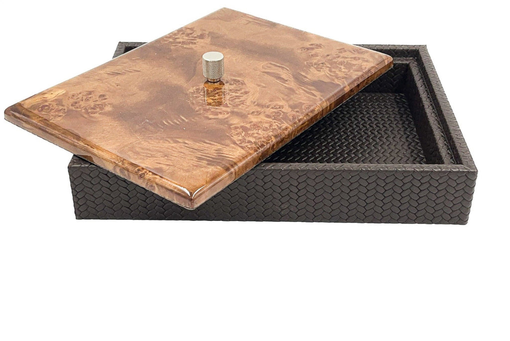 Maun Kapaklı Büyük Dikdörtgen Kutu