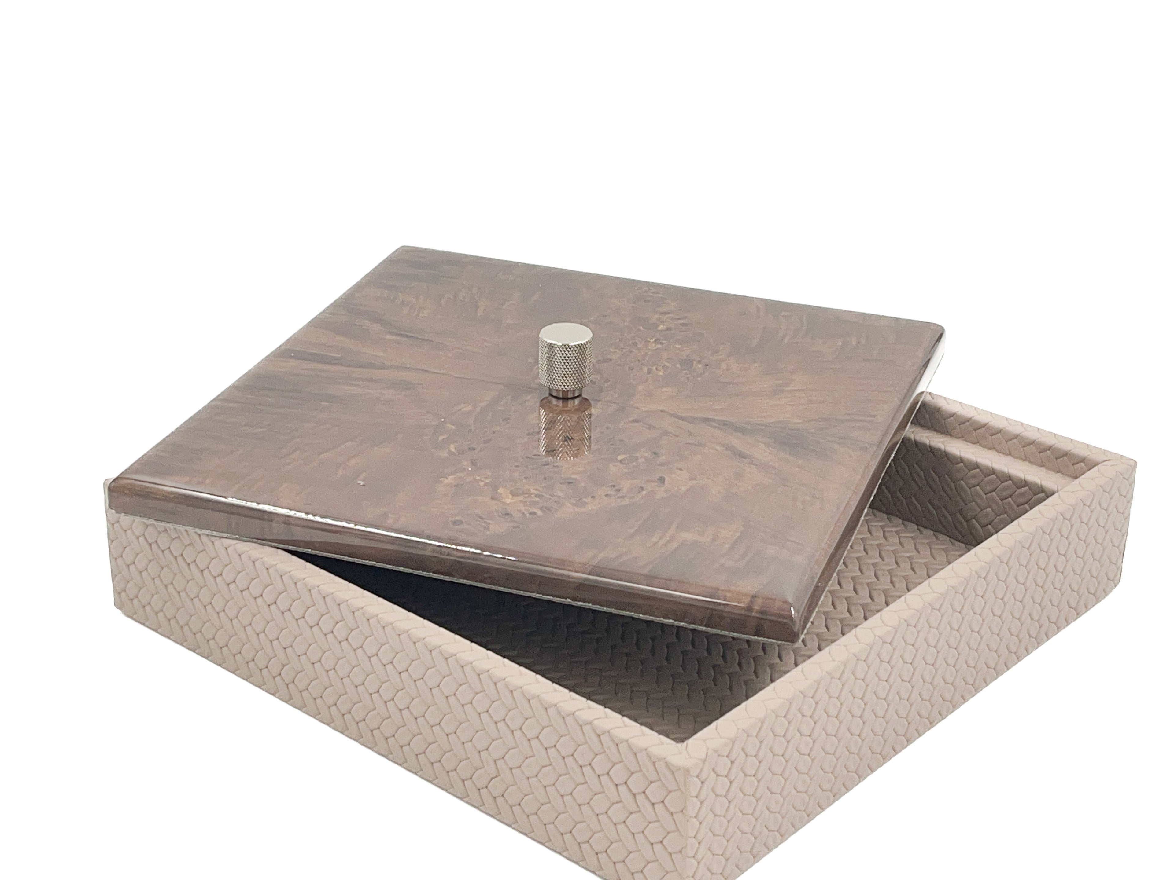 Maun Kapaklı Kare Kutu