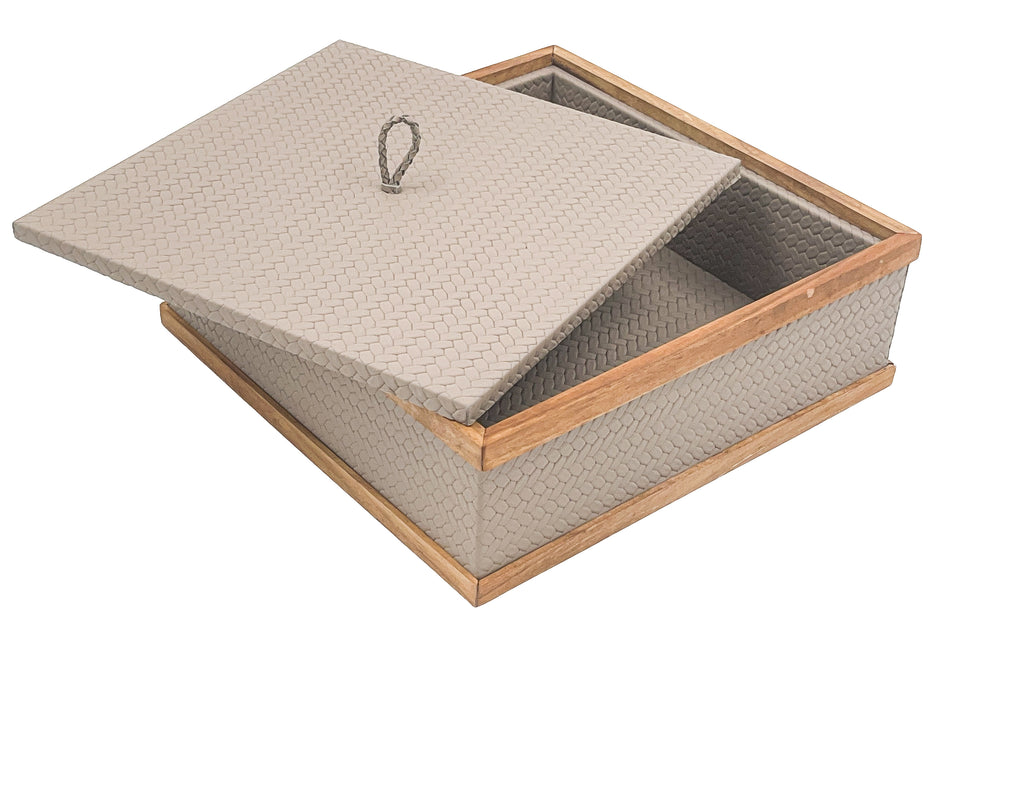 Ceviz Çerçeveli Kare Kutu