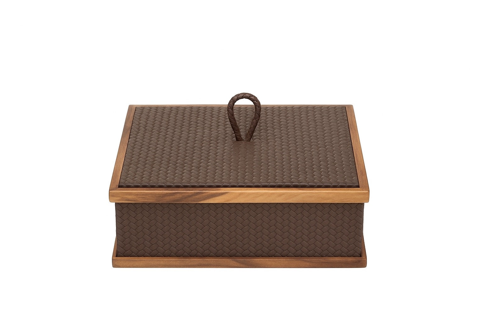 Ceviz Çerçeveli Kare Kutu