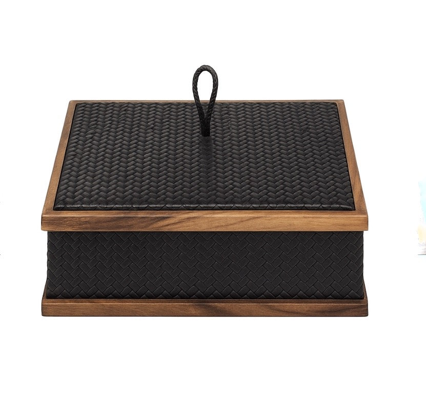 Ceviz Çerçeveli Kare Kutu