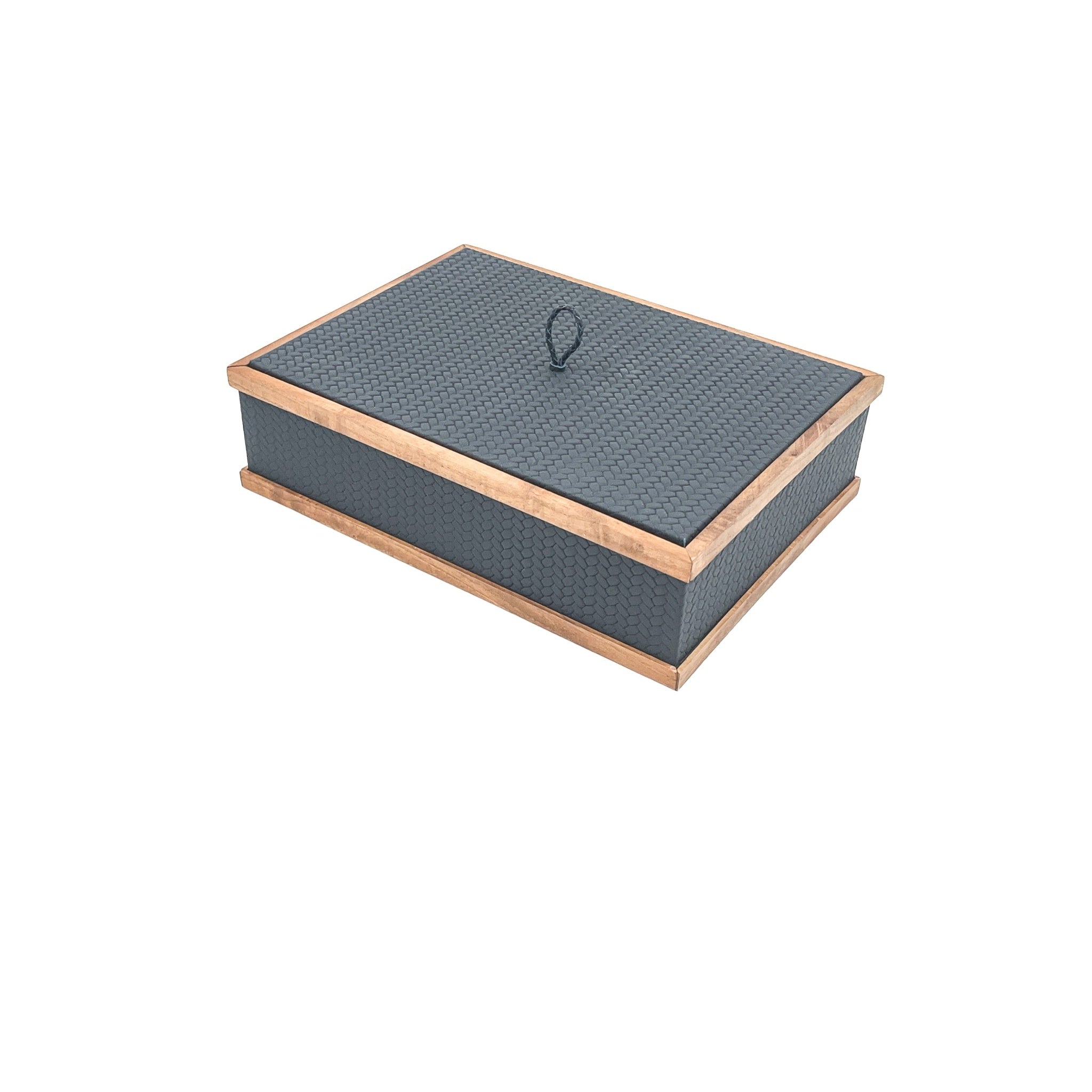 Ceviz Çerçeveli Büyük Dikdörtgen Kutu