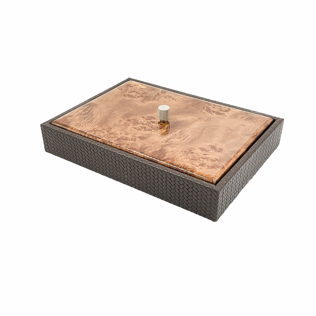 Maun Kapaklı Büyük Dikdörtgen Kutu